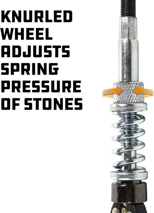 Powerbuilt Disk Brake Cylinder Hone 1-1/4 Inch to 3-1/2 Inch, Medium Grit Stones Included, Adjustable Tension 648631...