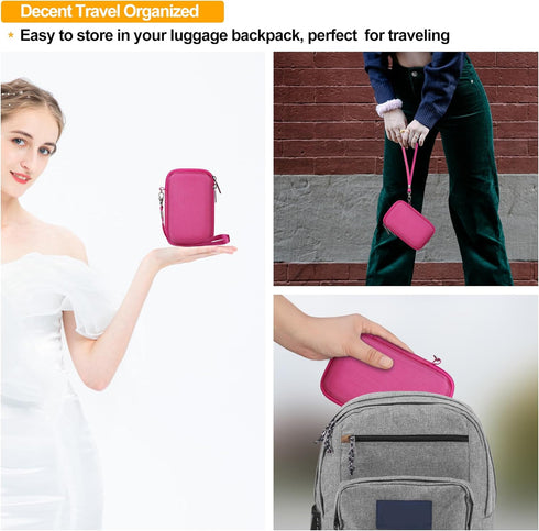 Carrying Case for Panasonic Lumix LX10/ LX100/ ZS60/ ZS70/ ZS80/ ZS200/ ZS100 4K Digital Camera, Vlogging Camera Travel Bag Storage Cover, Mesh Po...
