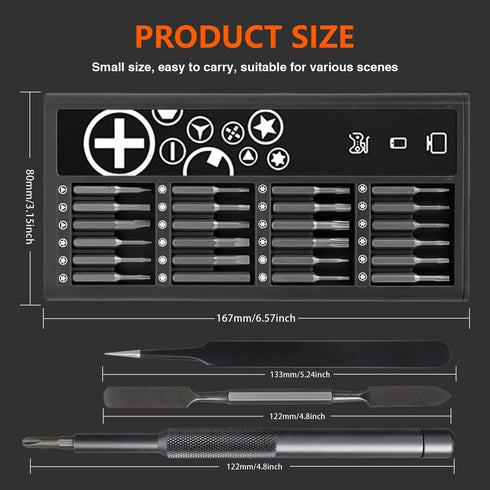 50-in-1 Precision Screwdriver Set, Small Screwdriver Set Magnetic, Mini Screwdriver Set with Case, Electronics Repair Tool kit for Laptop, iPhone,...