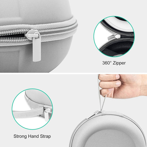ProCase Hard Headphone Case Travel Bag for Sony WH-1000XM4, Beats Solo3, Bose QC, Hardshell EVA Carrying Case Headset Case with 2 Dust Covers - Gr...