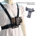 Adjustable Mobile Phone Chest Strap Harness Mount, Black, Compatible with iPhone, GoPro Hero, DJI Osmo Action Cameras...