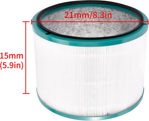 Replacement HEPA Filter Compatible with Desk Purifier Pure Cool Link DP01 DP03 HP00 HP01 HP02 HP03,Compatible with Part 968125-03...