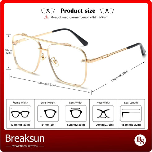 Square Aviator Sunglasses for Men Women Fashion Vintage Diamond Cutting Lens Classic Military Pilot Gradient Shades...