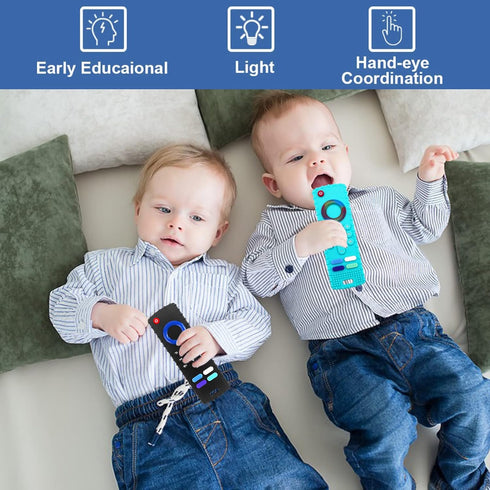 Silicone Baby Teething Toys,TV Remote Control Shape Teething Toys,Remote Teether for Babies 0-18 Months,BPA Free...