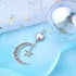 40pcs Antique Silver Moon Charms Tibetan Alloy Luna Crescent Pendants Hollow Vintage Dangle Charms for DIY DIY Bracelets Necklace Jewelry Making A...