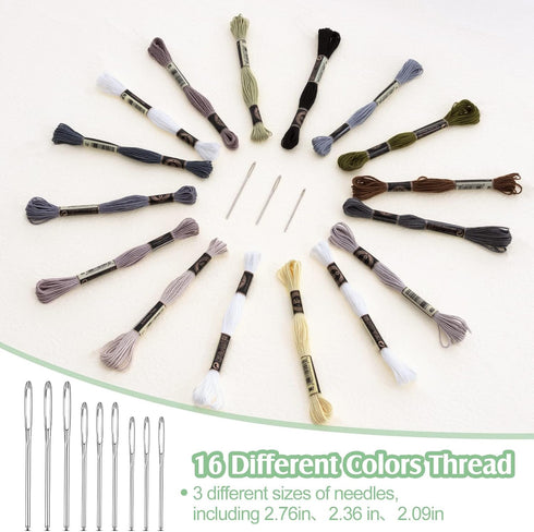 Darning Egg Darning Egg for Socks Wooden Darning Egg Wooden Darning Supplies Kit with Large Eye Needles Sewing Threads for Socks Clothes Adults Da...
