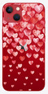 Blingy's for iPhone 13 Case (6.1 inch), Lovely Red Hearts Design Transparent Soft TPU Protective Clear Case (Falling Hearts)...