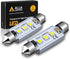 Alla Lighting 41mm/42mm 578 211-2 212-2 LED Festoon Bulbs, 6000K Xenon White CAN-Bus Interior Dome, Map, Trunk, Step Courtesy Lights Lamps...