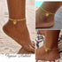 FindChic Butterfly Anklets for Women, 8.5'' to 10.5inch Dainty 18K Gold Plated Cute Charm Figaro Chain Ankle Bracelets Barefoot Jewelry...