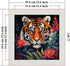 CROSSDECOR Stamped Cross Stitch Kits Full Range of DIY Needlepoint for Adult Beginners Tiger Pattern, for Gift and Home Decor 14CT 2 Strands 15.7×...