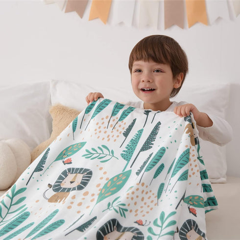 insular Baby Blanket for Boys Girls Soft Plush Minky with Dotted Backing, Double Layer Receiving Blanket for Stroller Crib Newborn Toddler Bed Bla...