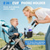 Guiseapue Cup Holder for Walker, Stroller Cup Holder Attachment with Phone Holder, Wheelchair/Stroller Accessories for Uppababy, Nuna, Doona, Roll...