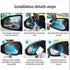 4 PCS Car Rear View Mirror Waterproof Film Side Rearview Rainproof Coating Membrane HD Nano Protective Clear Safe Driving Sticker...