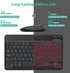 TECURS Bluetooth Keyboard and Mouse Combo for iPad - Rechargeable Wireless Keyboard & Mouse with 7-Color Backlit Compatible with iPad 10th/9th/8th...