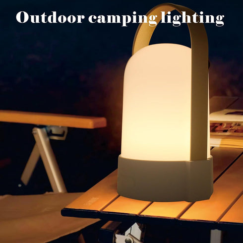 Portable Rechargeable Lamp Indoor Outdoor Emergency Light Battery Powered Lamp Outdoor Rechargeable Lamp Handheld Camping Lantern Portable Nightli...
