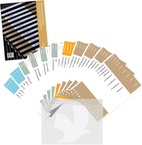 Customer & Job Filing System for Binders...