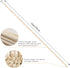 VFULIE 100PCS Reed Diffuser Sticks, 10 Inch Natural Rattan Wood Sticks Essential Oil Aroma Diffuser Sticks Refill Replacement for Aroma Fragrance ...