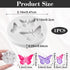 1PCS Mini Butterfly Silicone Molds, Cute Fondant Cake Baking Chocolate Candy Cupcake Topper Desserts Decoration Polymer Clay DIY Crafts for Women ...