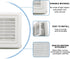 Cenipar 4" Louvered Vent Cover Dryer Exhaust Air Vent Cover with 4 Screws Stops Birds Nesting Outside Easy Installation (White)...