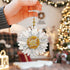 Talataca Daisy 2D Flat Car Ornament & Wood Beads, God Says You are Christian Beaded Rear View Mirror Accessories, Rearview Hanging Charm, Christma...