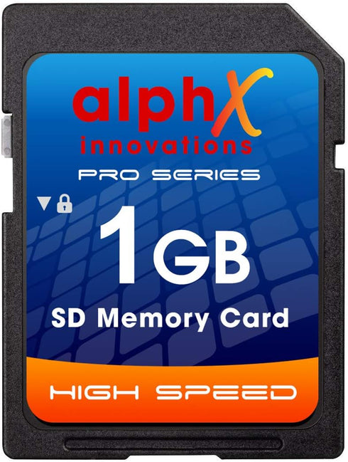 AlphX 1gb SD Secure Digital Memory Cards, Pack of 2 - Compatible with all Digital Cameras...