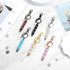 110Pcs Beadable Keychain Bar Set with Colored Beads & A to Z Letter Charms, Beadable Keychains Set Jewelry Making Supplies for DIY Keychain Making...