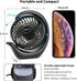 Battery Operated Fan, Rechargeable Fan 3 Speeds Small Desk Portable Fan, Long Life Battery & USB Powered Mini Fan, Personal Quiet Strong Wind Desk...