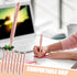 8 Pcs Blue Ink Inspirational Pens for Women Quotes Pen Metal Ballpoint Pen with Stylus tips for Office Gift (Rosegold)...