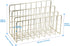 Desktop Mail Organizer File Organizer Metal Wire Mail Sorter Letter Organizer Magazine Rack for Letters, Mails, Books, Postcards, Brochures, Mail ...