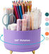 Desk Pencil Pen Holder, 5 Slots 360 Degree Rotating Pencil Pen Organizers for Desk Desktop Storage Stationery Supplies Organizer Cute Pen Cup for ...