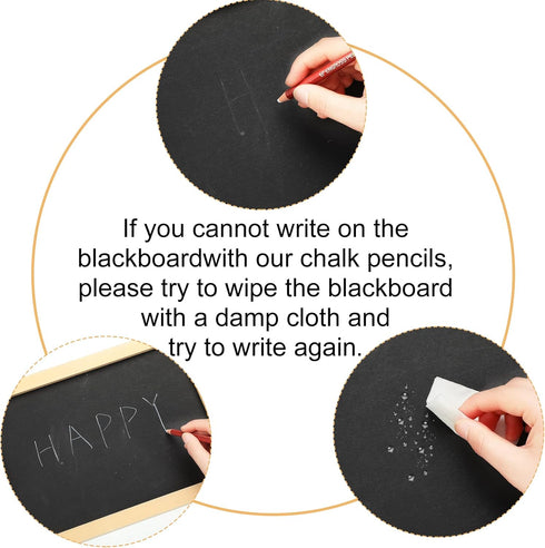 Assorted Colors Wooden Chalk Pencils with Sharpener and Kraft Paper Container, 12 Pcs...