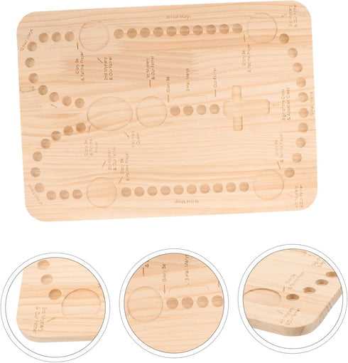 NUOBESTY Bead Board Beading Tools Beading Board Bead Rosary Board Bead Making Tray Necklace Bracelets Bead Design Board Ead Boards for Jewelry Mak...