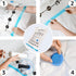 Amazon Basics Vacuum Compression Zipper Storage Bags With Hand Pump, Medium, Clear, 5-Pack, White, Sky Blue...