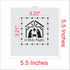 O Holy Night Nativity Scene Cookie and Craft Stencil by Designer Stencils...