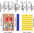 Yayatty 302 PCS Polymer Clay Earring Making Kit, 18 Shapes Polymer Clay Cutters, Plastic Clay Earring Cutters with Earrings Accessories, Clay Patt...