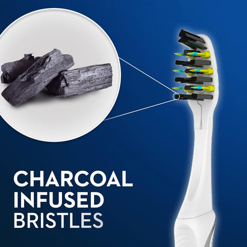 Oral-B Pulsar Battery Toothbrush with Charcoal Infused Bristles, Soft, 2 Count...