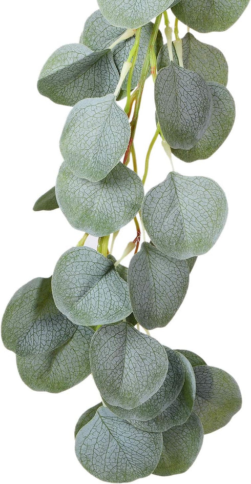 DearHouse Artificial Eucalyptus Garland Faux Silk Eucalyptus Leaves Vines Handmade Garland Greenery Wedding Backdrop Arch Wall Decor...