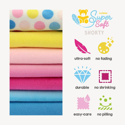Short Pile Plush Fabric for Sewing/Minky for plushies & Many More ? 39.5x29.5 inch ? Pile Length 1/16 inch (1.5 mm) ? Black...