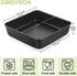 E-far 9x9 Baking Pan, Nonstick Square Cake Pan with Stainless Steel Core, Black Metal Bakeware for Brownies Lasagna Cakes, Non-toxic & Easy Clean,...