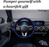 Bling Steering Wheel Cover, Crystal Diamond Steering Wheel Protector for Women Girls, 14-15 Inch Sparkling Rhinestone Decor Accessories, Universal...