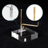 PATIKIL 2" x 2" x 1" Acrylic Display Stands, Display Easel Holder Brass Arm Crystal Display Stand for Mineral Gemstone, Clear...