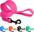 CollarDirect Waterproof Dog Leash Small Medium Large Durable Pet Leashes for Walking Training Running Pink Black Blue Orange Green (M, Pink)...