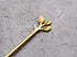 Gold Leaf Coffee Spoon Set of 6, Ice-Cream Tea Stirring Spoons 4.7 Inches Retro Dessert Demitasse Espresso Spoons Stainless Steel Mini Cutlery Kit...