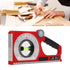 Engineering Inclinometer, Portable Universal Slope Measuring Ruler Multifunction Angle Meter Gauge, Dual Scale Rotary Pitch Finder with Level Vial...