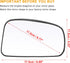 X AUTOHAUX Car Rearview Right Passenger Side Heated Mirror Glass Replacement with Backing Plate for Nissan Tiida 2007-2012...