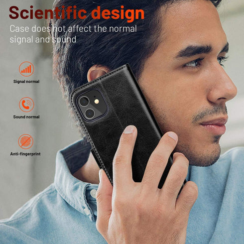 OCASE Compatible with iPhone 12 Case/Compatible with iPhone 12 Pro Wallet Case, PU Leather Flip Case with Card Holders RFID Blocking Kickstand Pho...