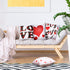 Set of 4 Valentine Throw Pillow Cases 18x18 Inch Romantic Red Heart and Love Cushion Covers for Anniversary Wedding Bedroom Living Room Sofa Couch...