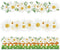 69Ft Spring Daisy Bulletin Board Border White Floral Flower Self-Adhesive Border Trim for School Classroom Chalkboard Office Party Decoration...