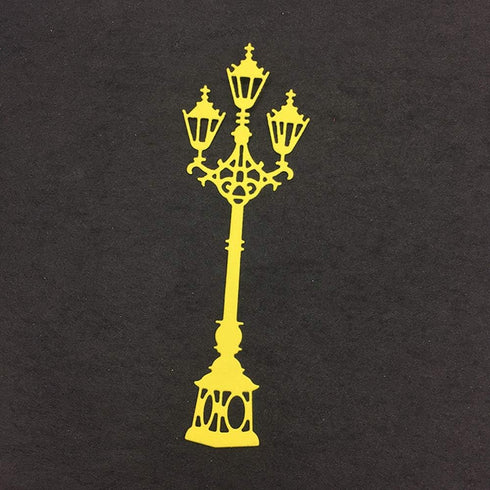 1.9 by 5.6 Inches Street Light Metal Cutting Dies for Card Making Scrapbooking Christmas Craft Dies (JA050422)...