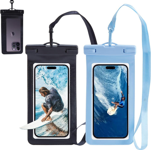 GoGo Deepsea Waterproof Phone Pouch, IP68 Waterproof Phone Case, Underwater Vacation Cellphone Dry Bag Up to 7.2" for Samsung Galaxy Pixel, iPhone...